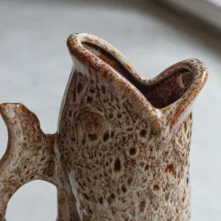 Graham & Green Brown Speckle Fish Jug