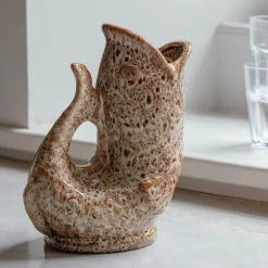 Graham & Green Brown Speckle Fish Jug