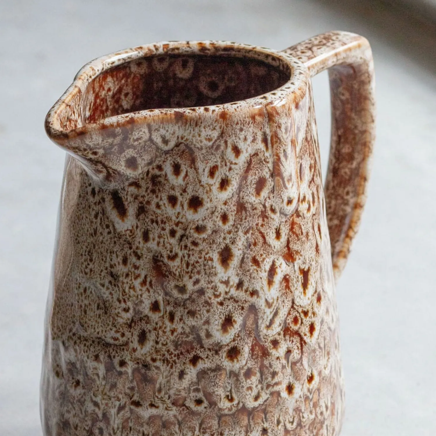 Graham & Green Brown Speckle Jug