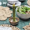 Graham & Green Brown Speckled Candle Holder