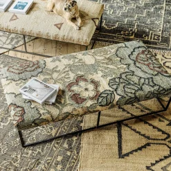 Graham & Green Bryndis Floral Jute Coffee Table