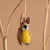 Graham & Green Bunny with an Egg Hanging Decoration