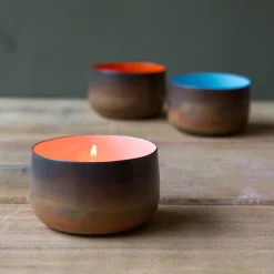 Graham & Green Burnt Copper Tea Light Holders