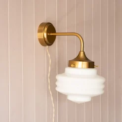 Graham & Green Caius Brass Wall Light