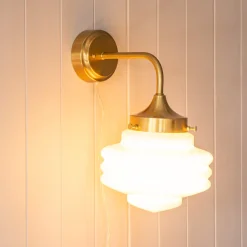 Graham & Green Caius Brass Wall Light