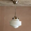Graham & Green Caius Nickel Pendant Light