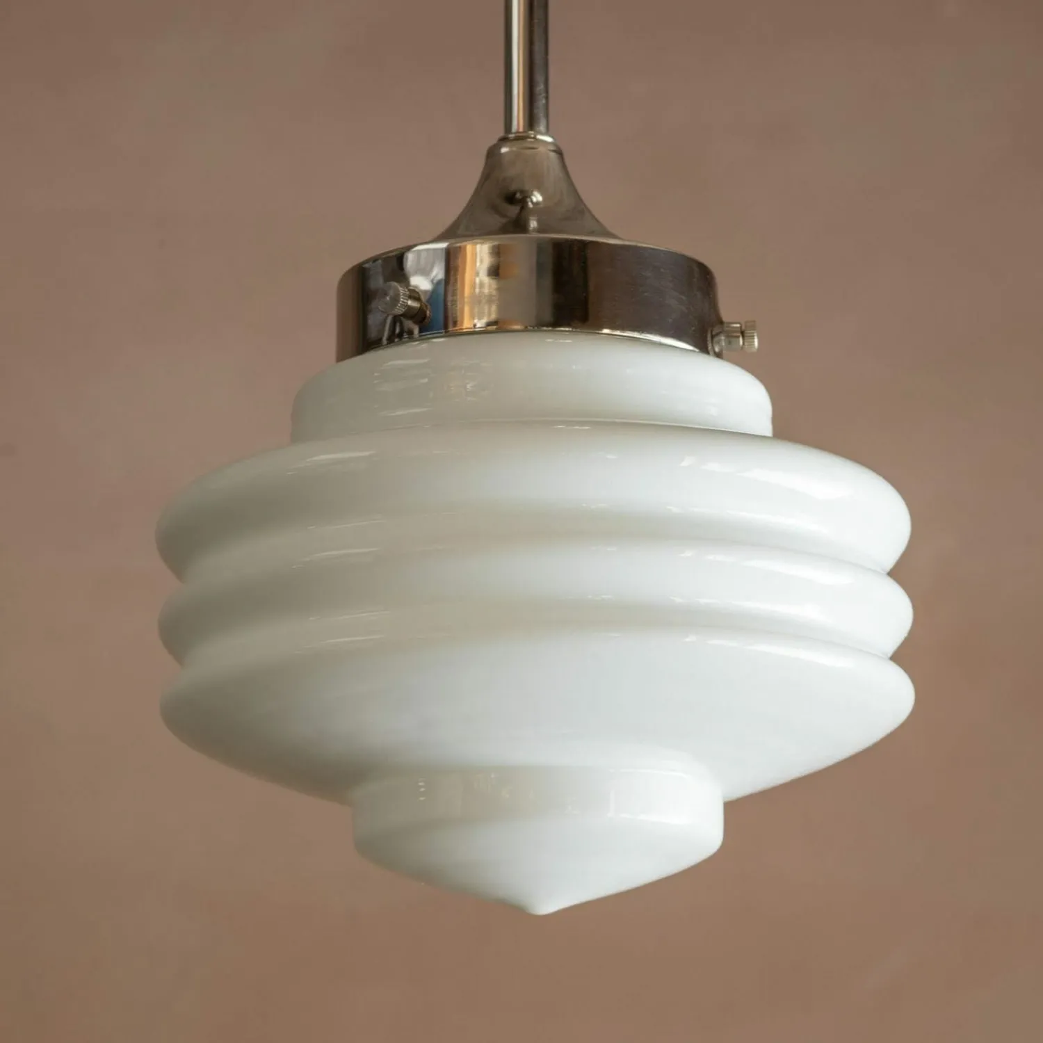 Graham & Green Caius Nickel Pendant Light