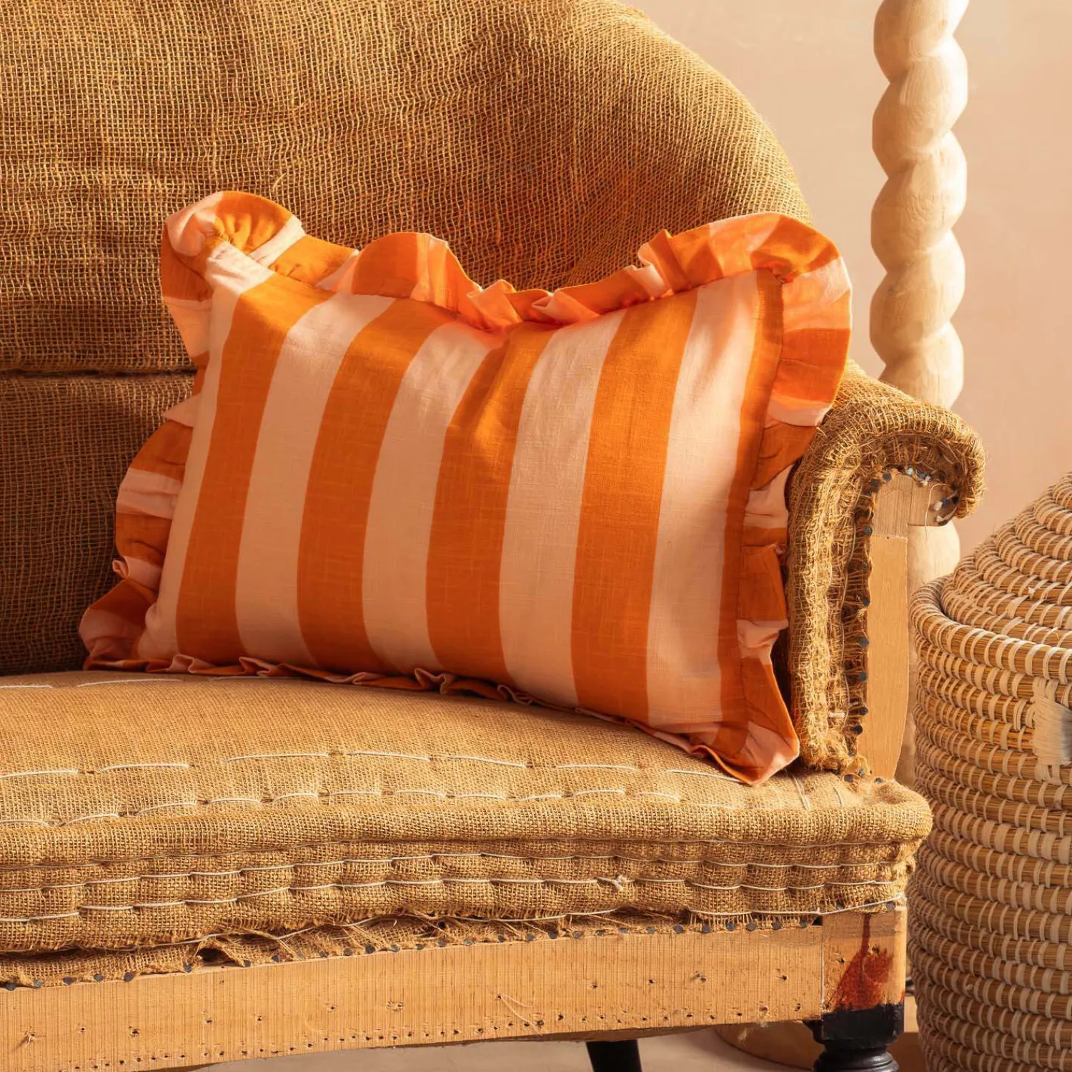 Graham & Green Candy Stripe Rectangular Cushions