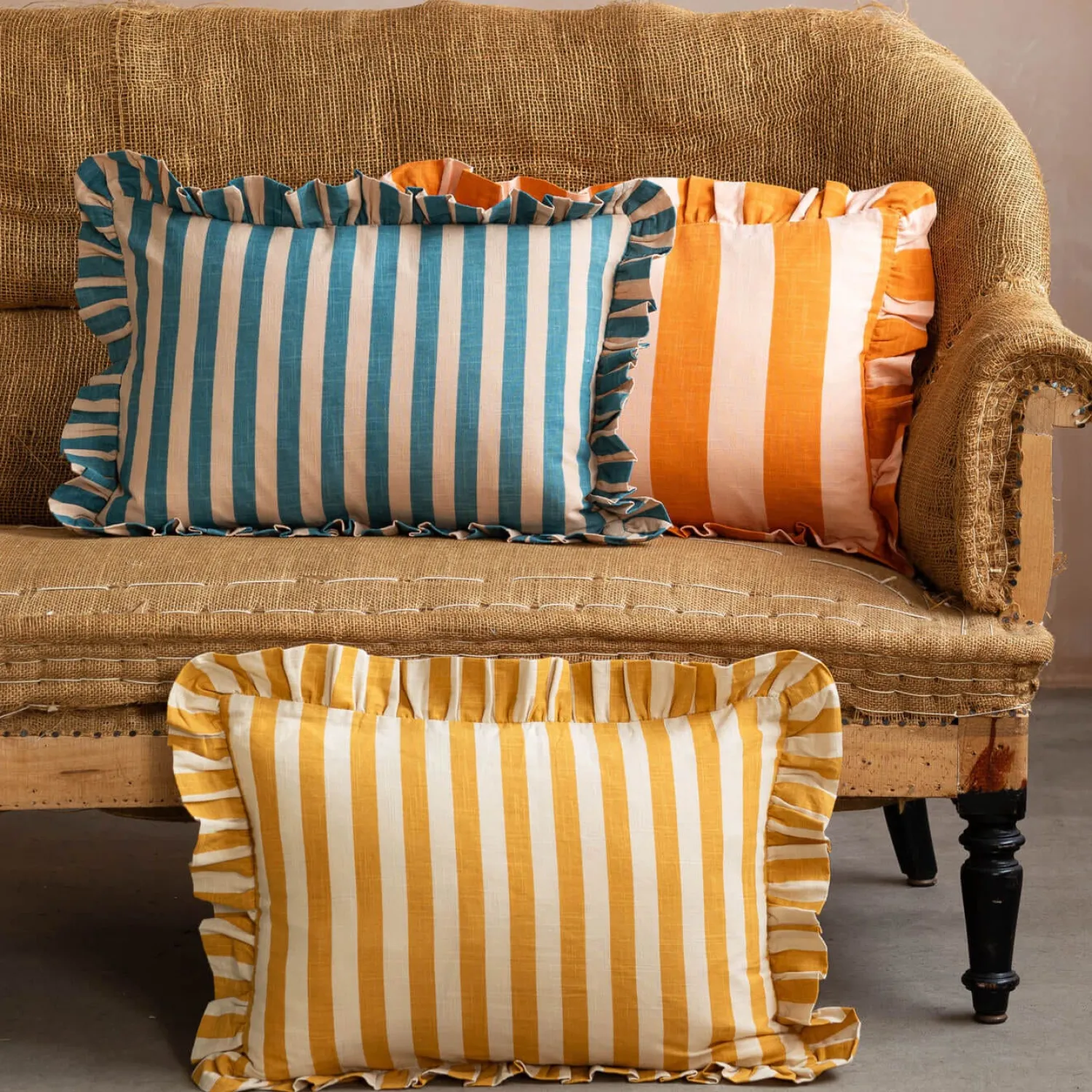 Graham & Green Candy Stripe Rectangular Cushions