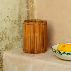 Graham & Green Cane Hurricane Tealight Holder