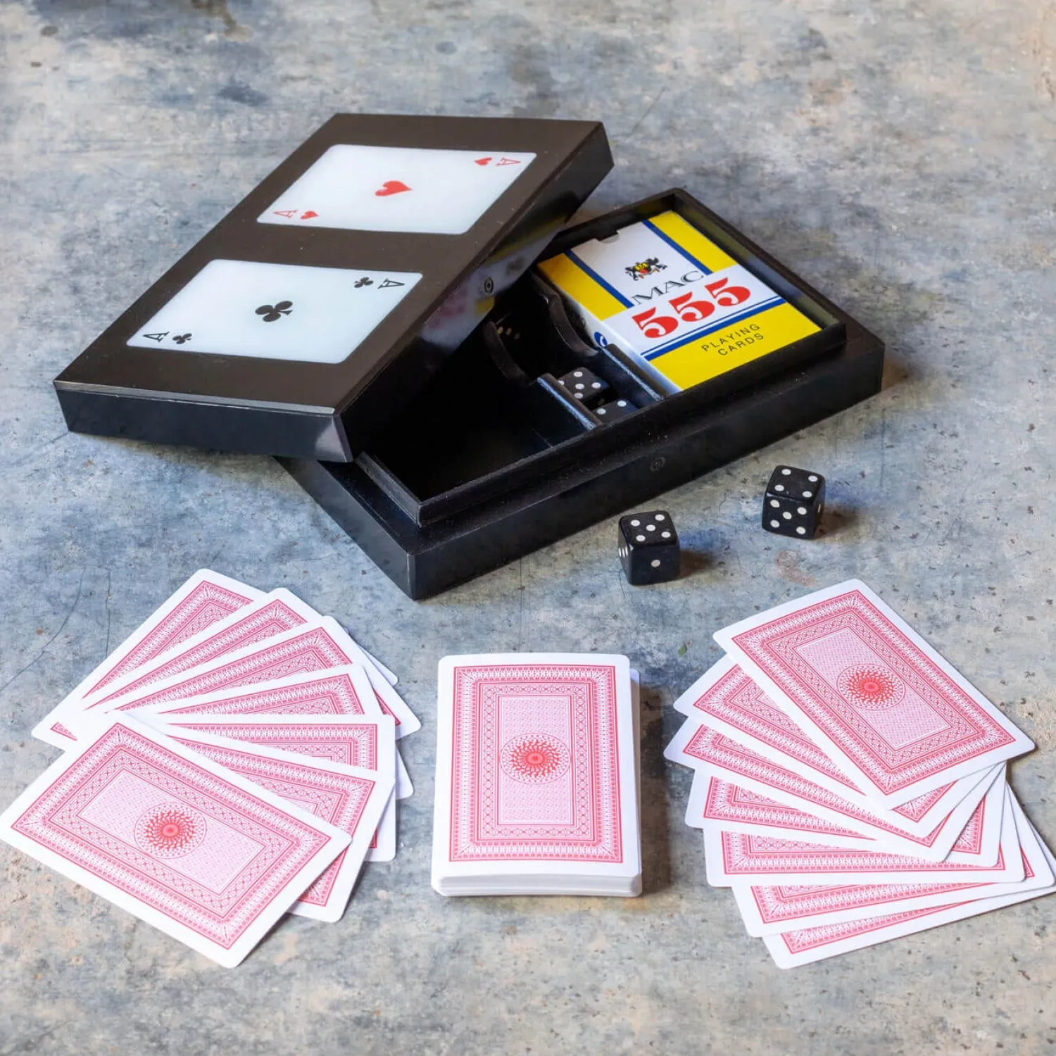 Graham & Green Card Holder Box with Two Decks of Cards