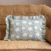Graham & Green Cassia Small Rectangular Block Printed Cushion
