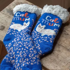 Graham & Green Catnip Slipper Socks