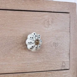 Graham & Green Ceramic Matte Patterned Hand-painted Knob