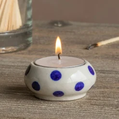 Graham & Green Ceramic Painted Tealight Holders