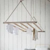 Graham & Green Chalford Natural Wood Ceiling Dryer