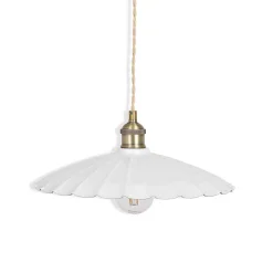 Graham & Green Chalk Metal Large Pendant Light