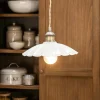 Graham & Green Chalk Metal Small Pendant Light