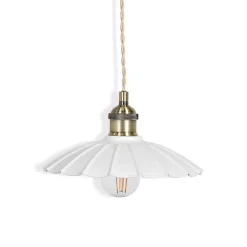 Graham & Green Chalk Metal Small Pendant Light