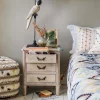Graham & Green Chantilly Whitewashed Bedside Table