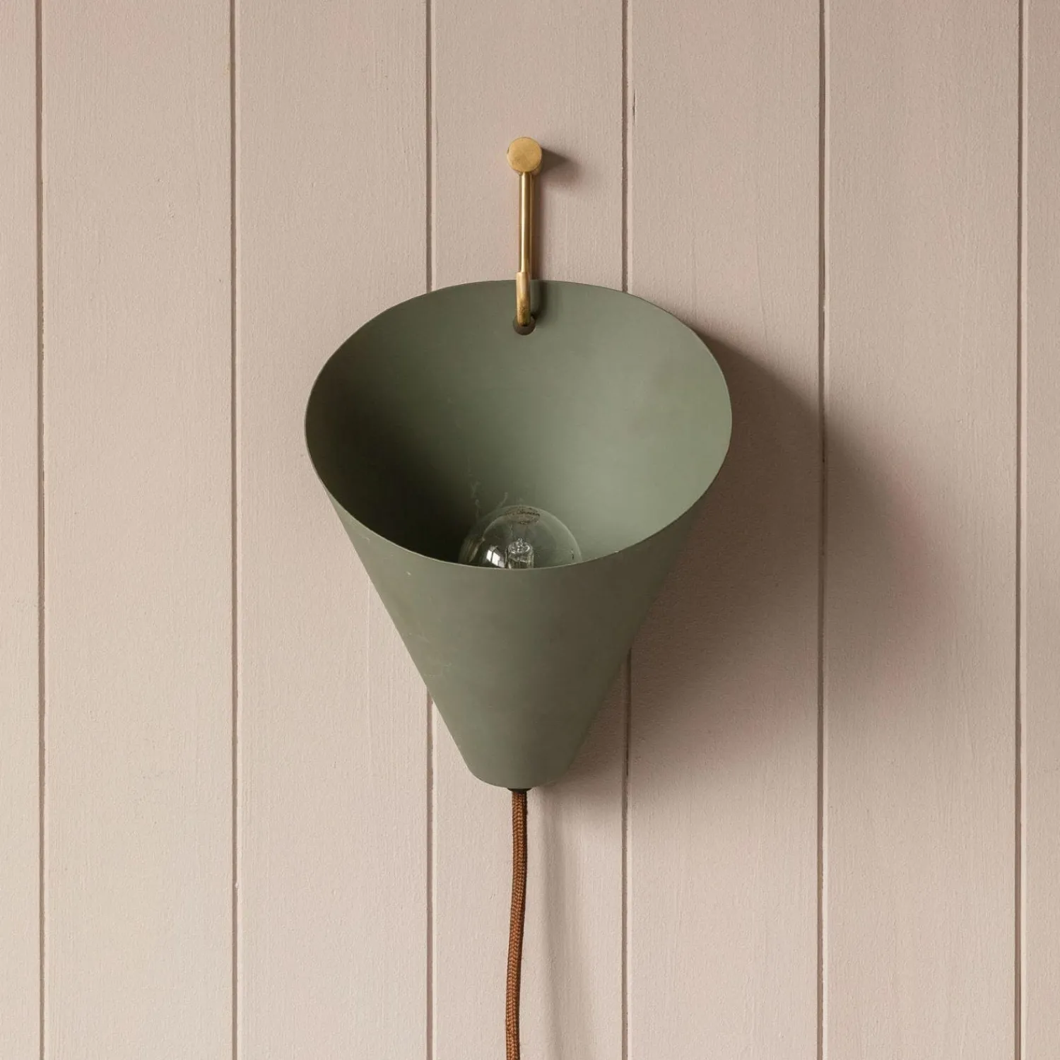 Graham & Green Chilton Lichen Green Wall Light