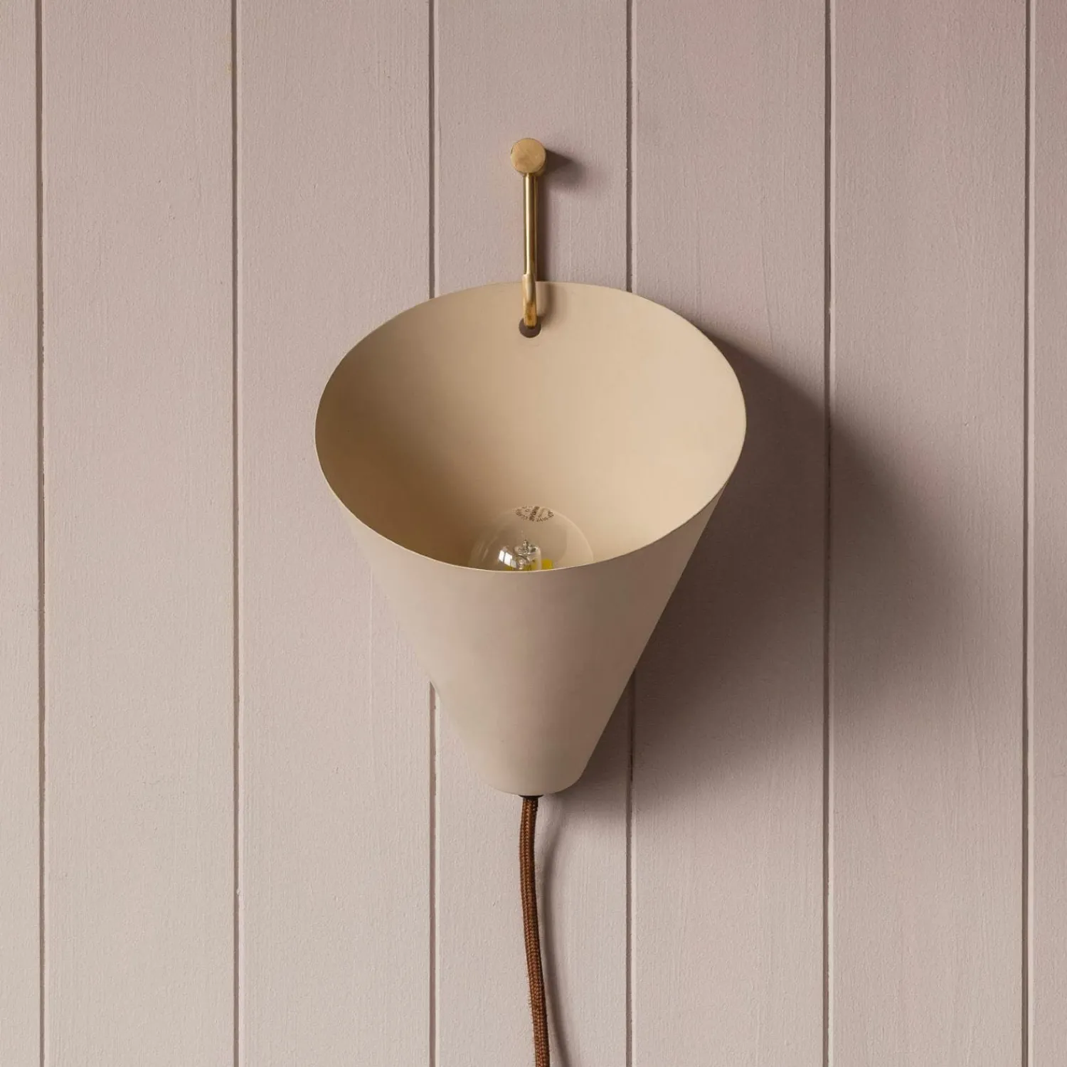 Graham & Green Chilton Nude Metal Wall Light