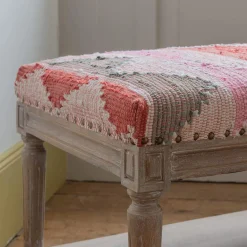 Graham & Green Chindi Rag Rug Bench