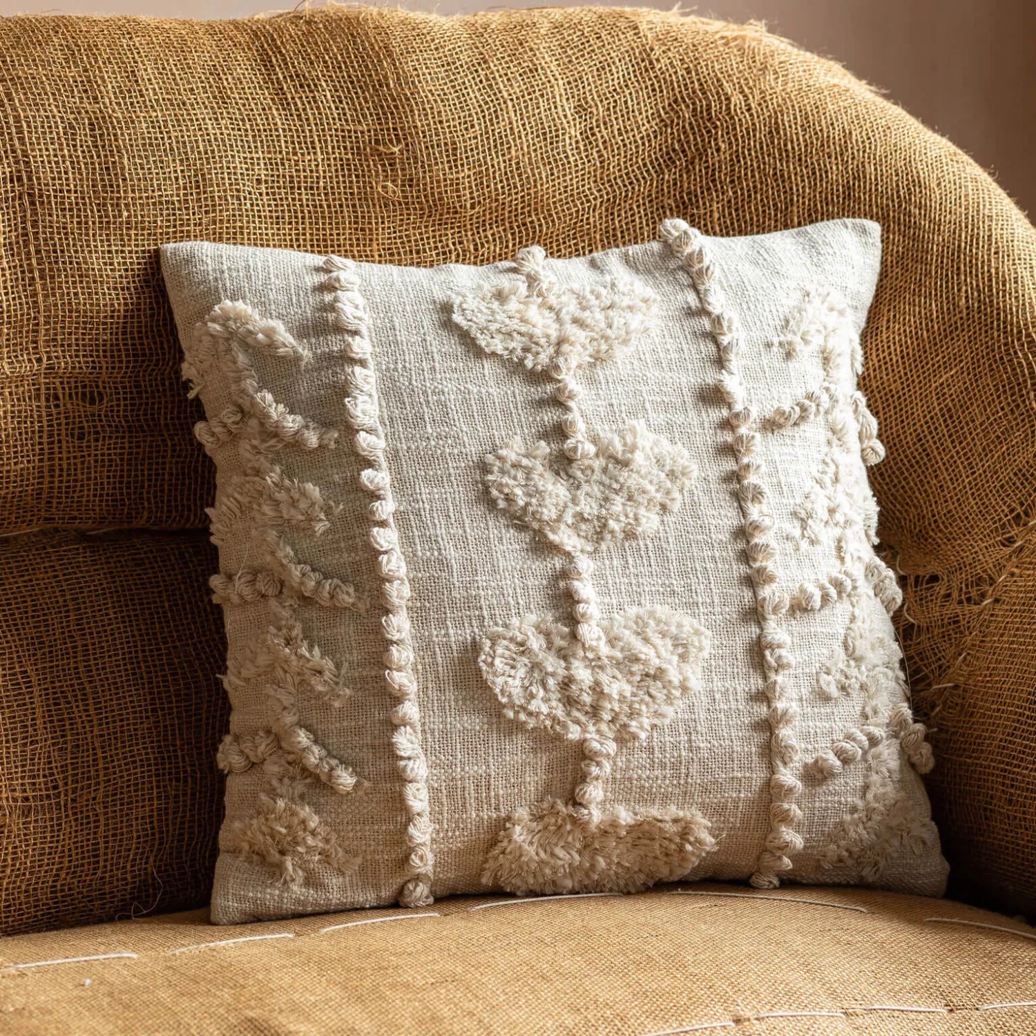 Graham & Green Cineto Square Tufted Cushion
