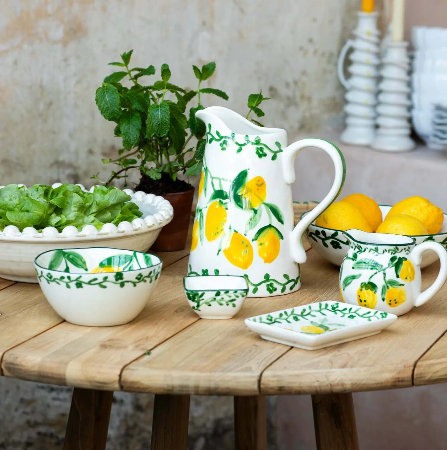 Graham & Green Citron Tableware Collection
