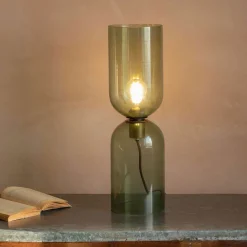 Graham & Green Clarence Glass Table Lamp Green - Large