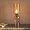 Graham & Green Clarence Glass Table Lamp Rose - Large