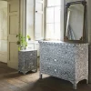 Graham & Green Classic Grey Mother of Pearl Chest of Drawers