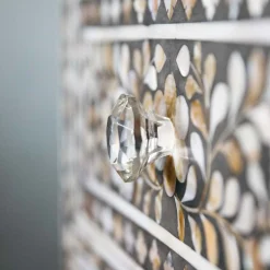 Graham & Green Classic Grey Mother of Pearl Chest of Drawers