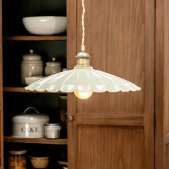 Graham & Green Clay Metal Large Pendant Light