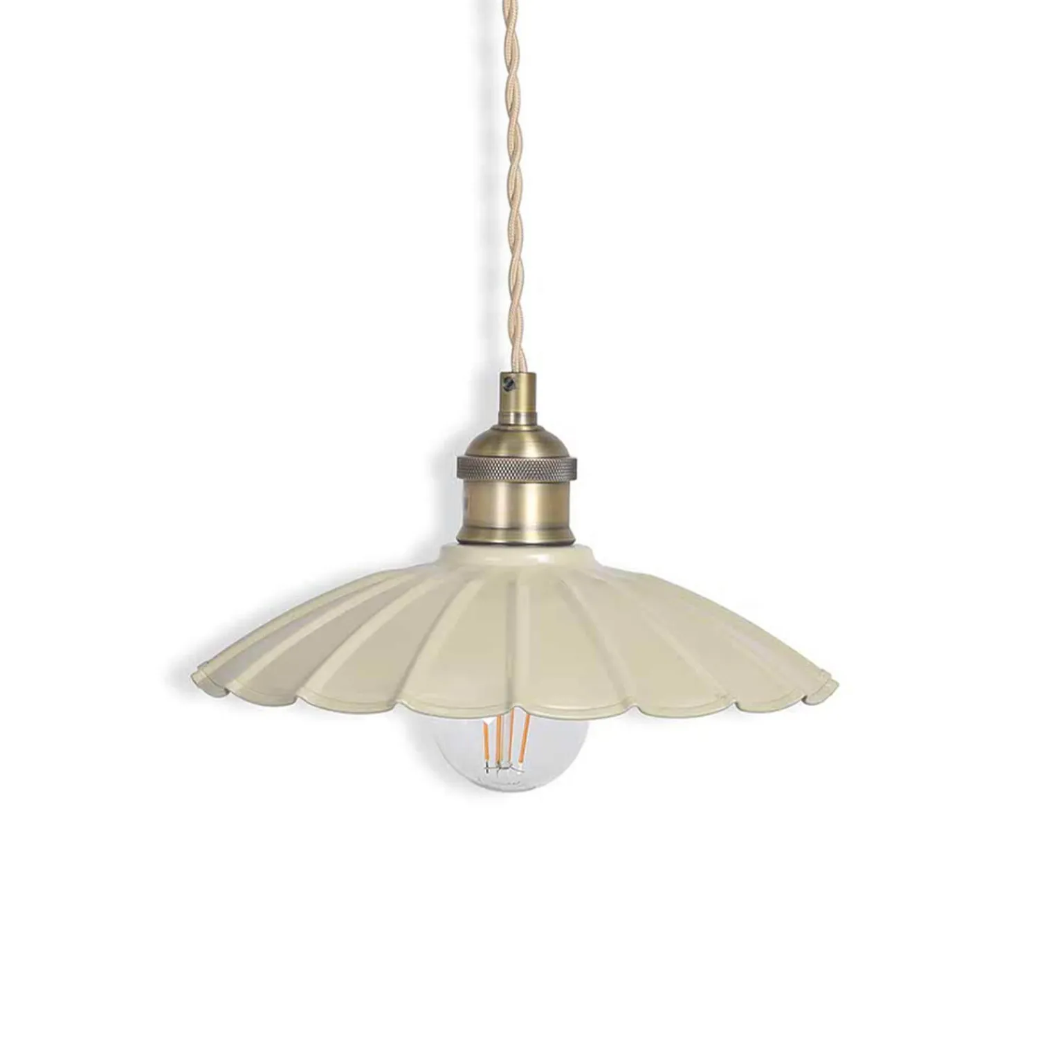 Graham & Green Clay Metal Small Pendant Light