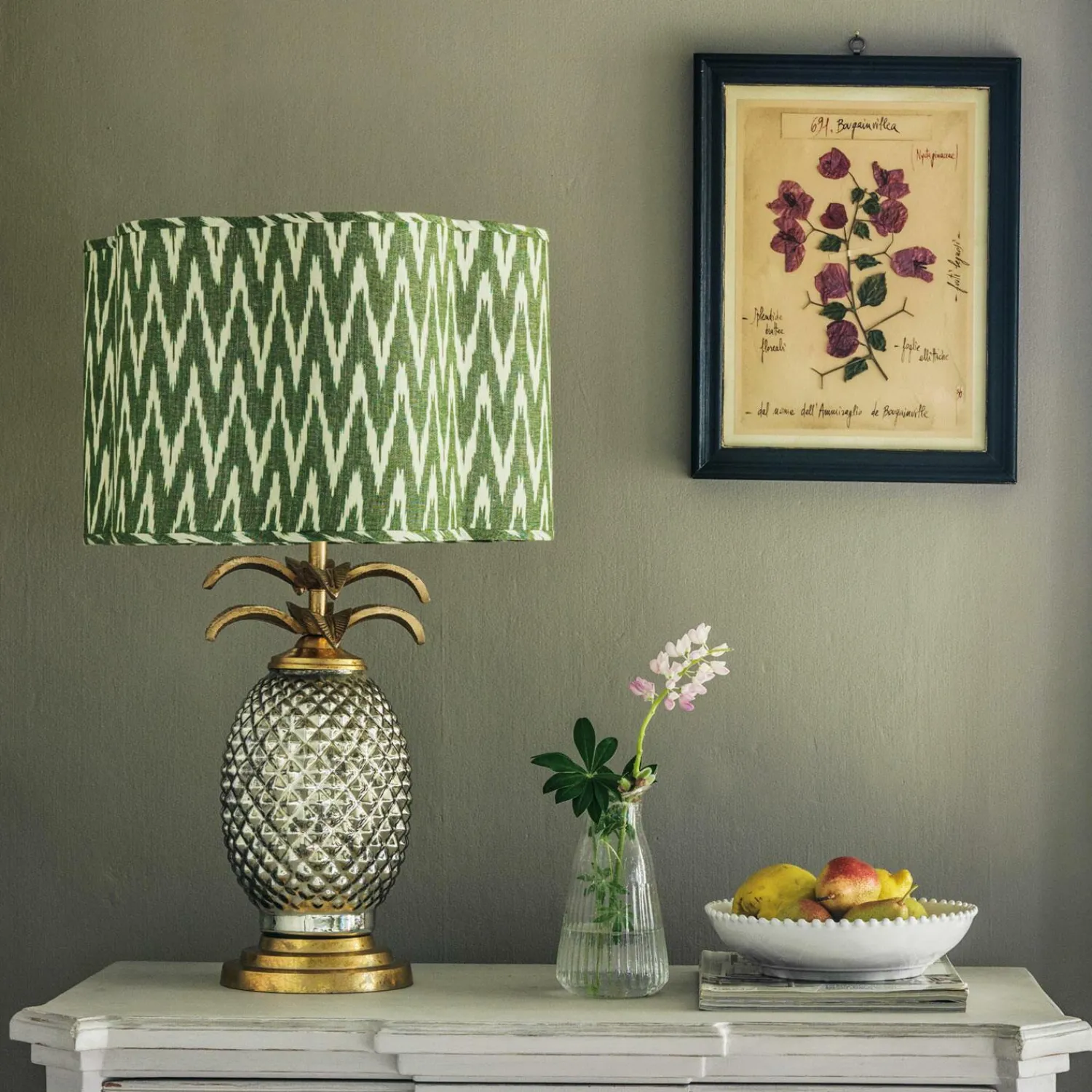 Graham & Green Clear Fluted Glass Vase