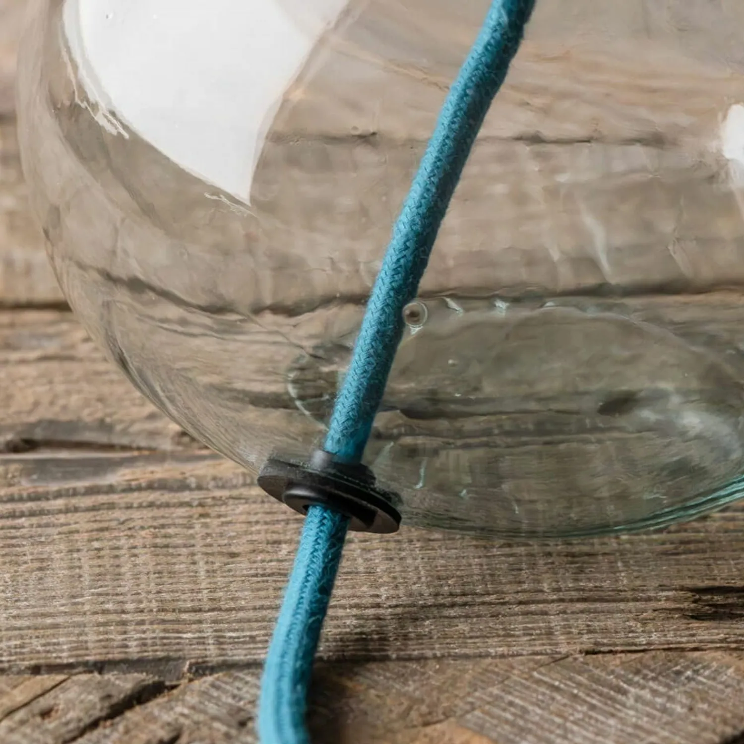 Graham & Green Clear Recycled Glass Table Lamp