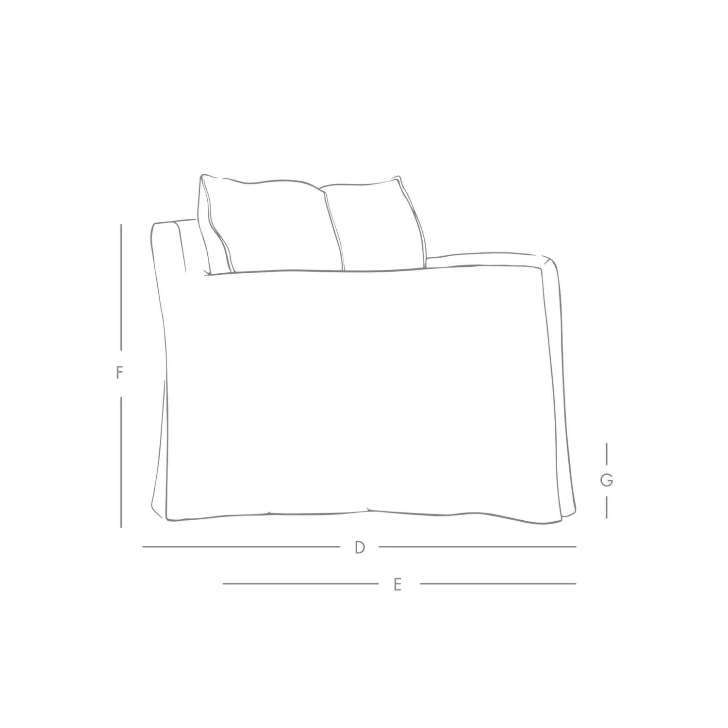 Graham & Green Clementine Natural Belgian Linen Three Seater Sofa