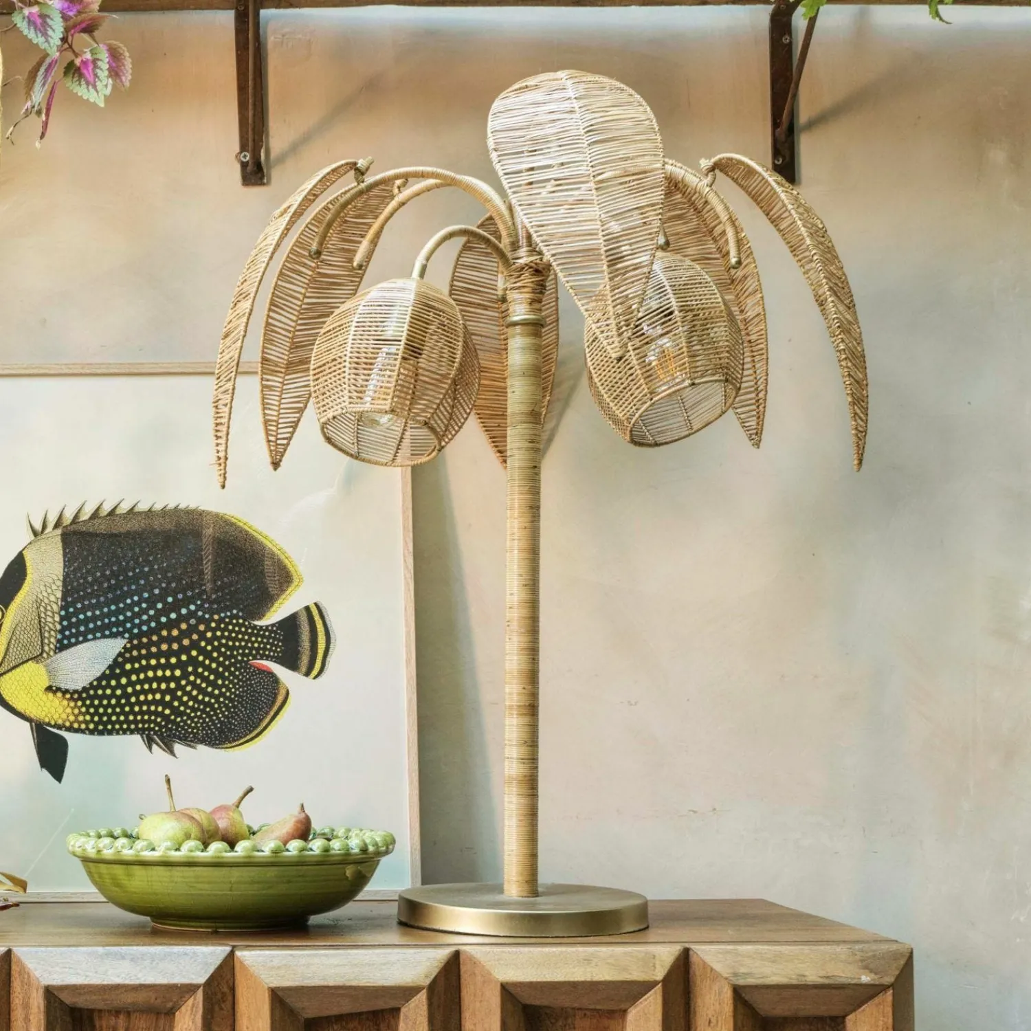 Graham & Green Coconut Tree Table Lamp