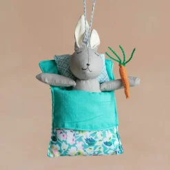 Graham & Green Coella Blue Rabbit Decoration