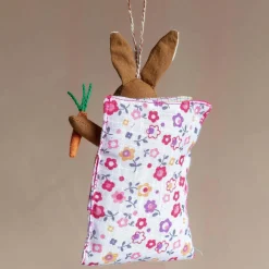 Graham & Green Coella Pink Rabbit Decoration