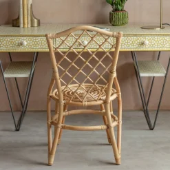 Graham & Green Cole Rattan Cross Dining Chair