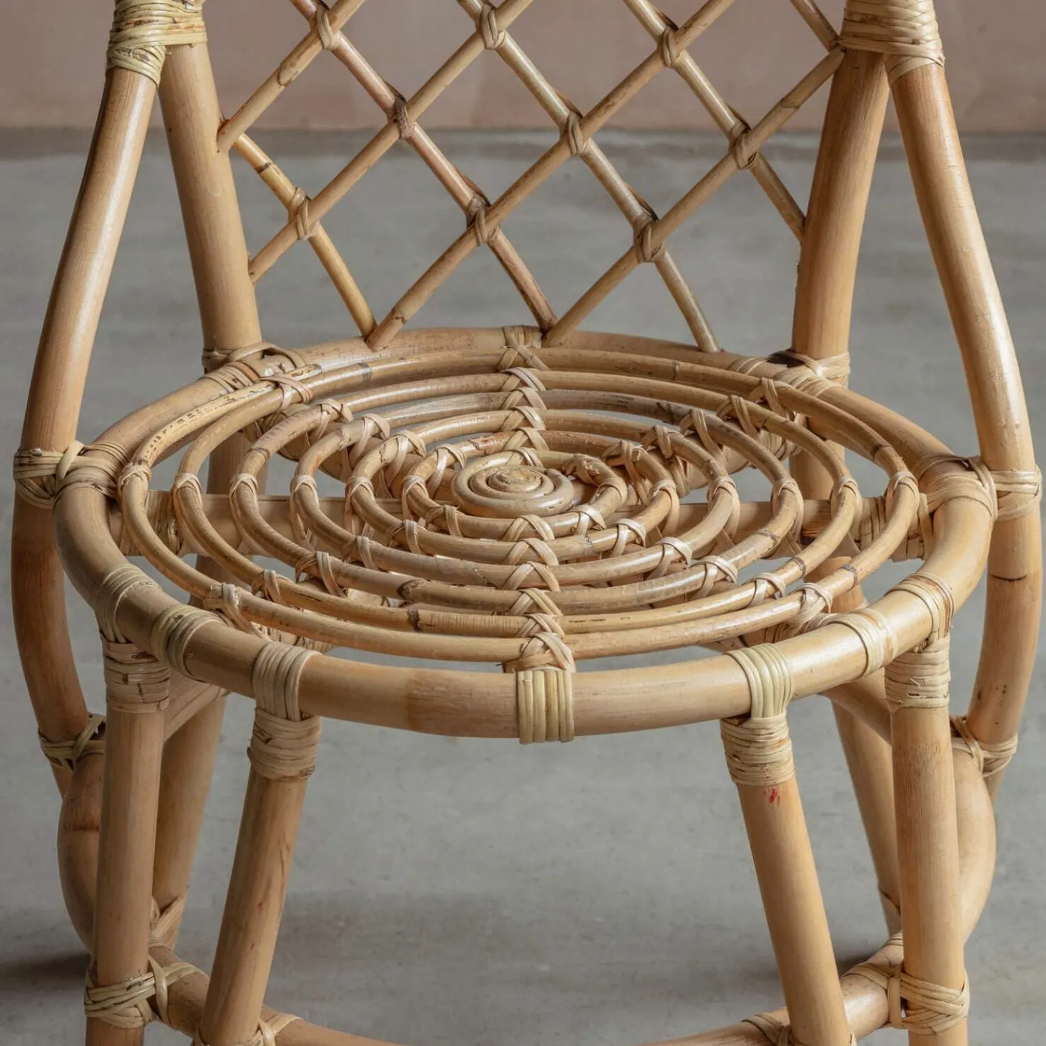 Graham & Green Cole Rattan Cross Dining Chair
