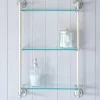 Graham & Green Colette Antique Silver Three Tier Wall Shelves