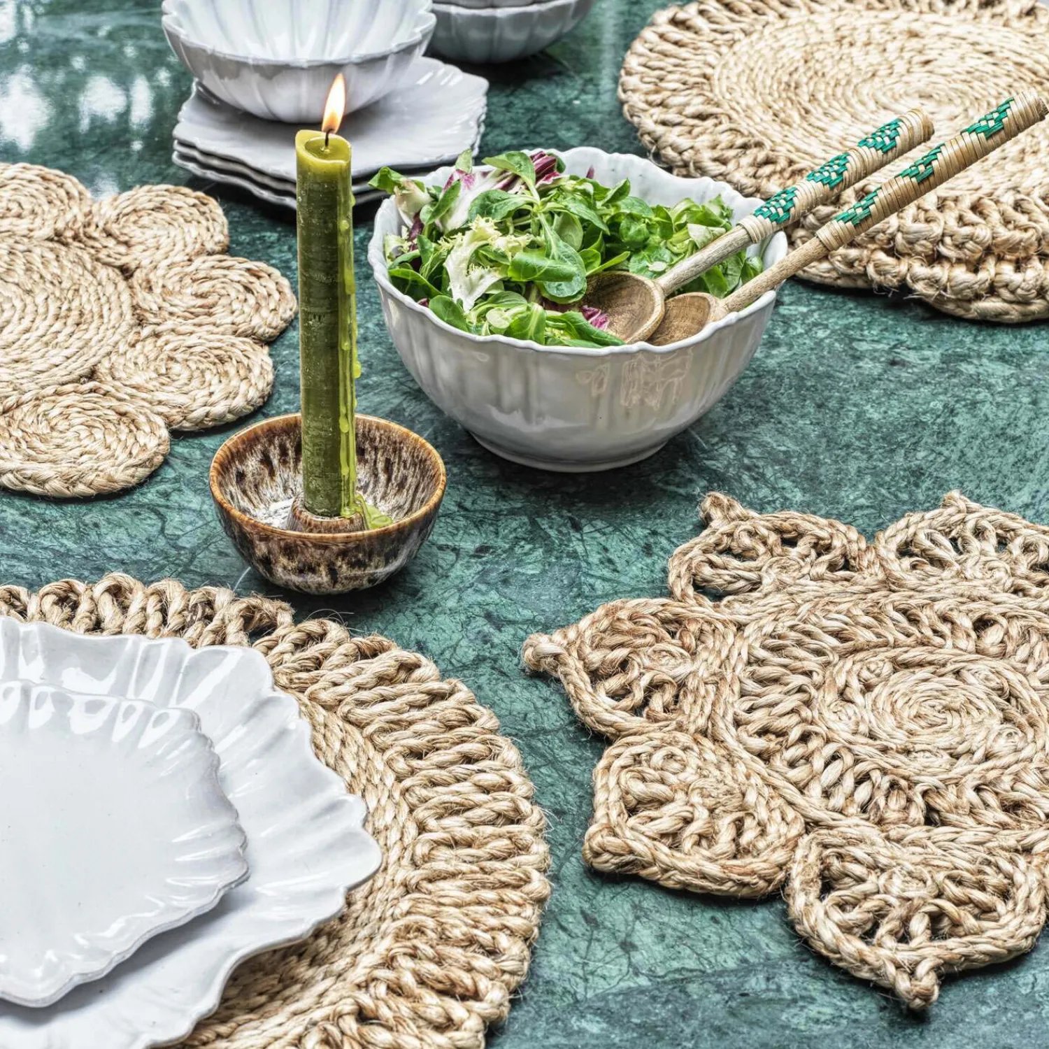 Graham & Green Coloured Dining Candles