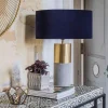 Graham & Green Concrete and Brass Table Lamp