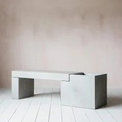 Graham & Green Concrete Bench Planter