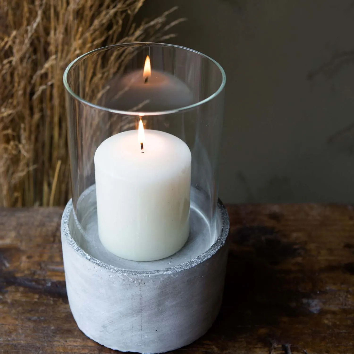 Graham & Green Concrete Hurricane Lantern