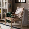 Graham & Green Corey Woven Leather Armchair