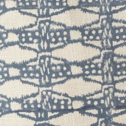 Graham & Green Cotton Block Printed Rectangular Cushions with tassel trim